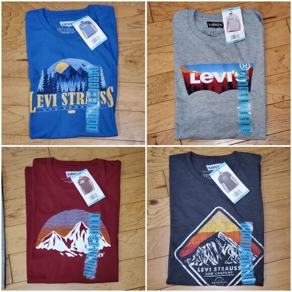 🔹️NWT Levi's Maroon Mountain Screen Print Tshirt Men's XLarge - Picture 6 of 6